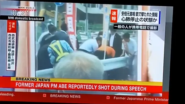 Video kampanye mantan PM Jepang Shinzo Abe sebelum ditembak.