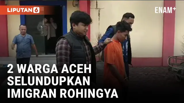 VIDEO: 2 Penyelundup Imigran Rohingya Ditangkap