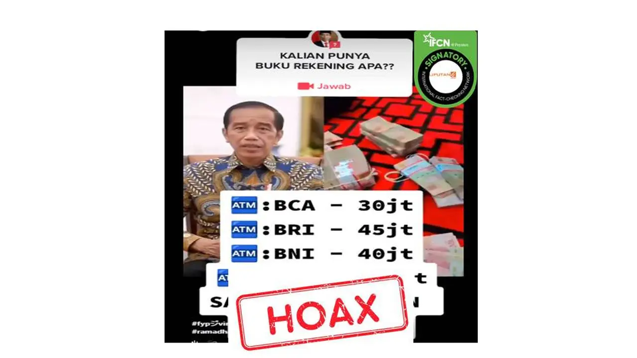 Cek Fakta rekening