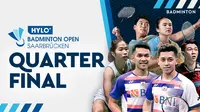 Jadwal tim Indonesia di Quarter Final Hylo Open 2021 (Sumber. dok : Vidio)