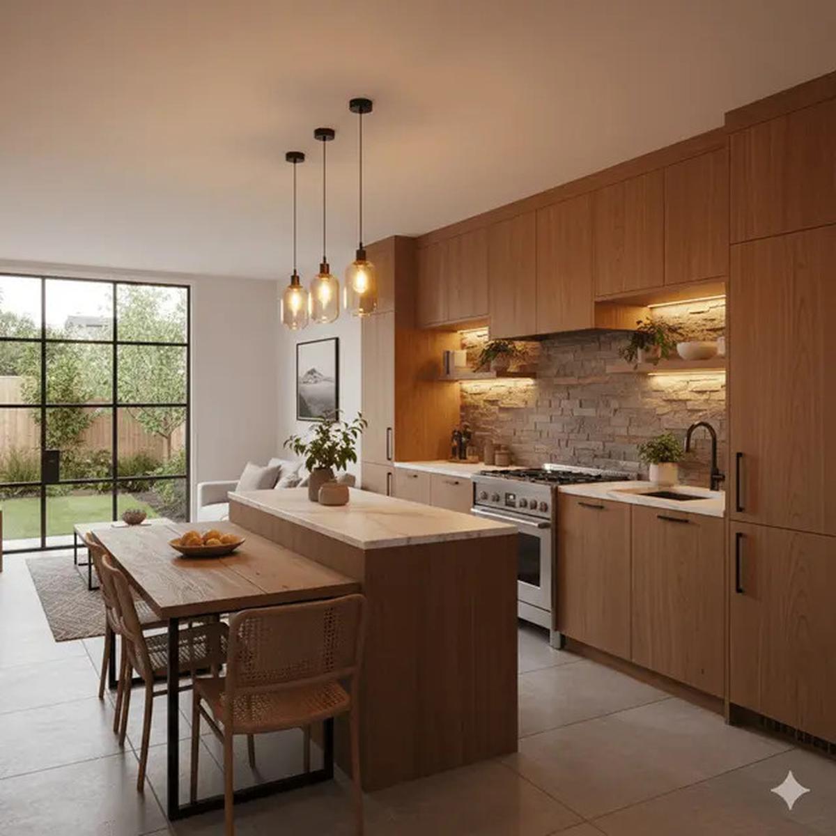 6 Desain Dapur Rumah Sempit Tanpa Sekat dengan Konsep Terbuka Modern