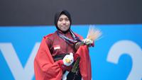 Siti Nafisatul Hariroh penyumbang emas perdana Indonesia di ajang Islamic Solidarity Games. (NOC Indonesia)