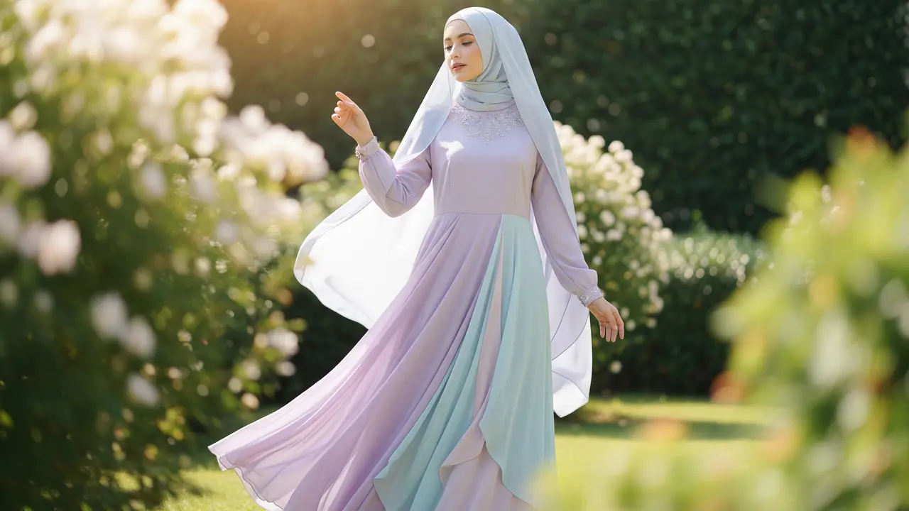 Wanita Memakai Gamis