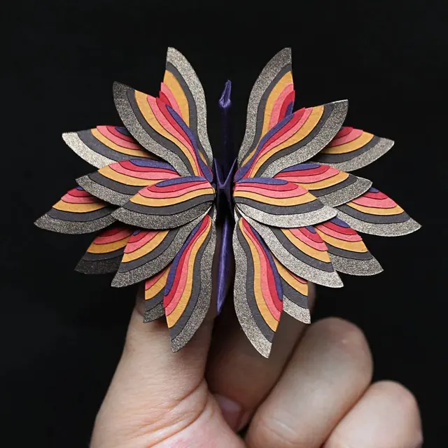 6 Karya Seni Origami Burung Bangau Ini Detailnya Sempurna, Bikin Takjub