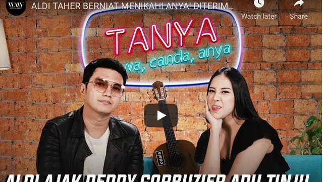 Anya Geraldine dan Aldi Taher