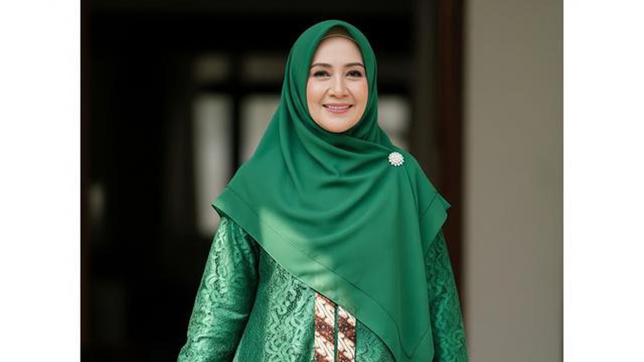 7 Gamis Batik Brokat Syar'i untuk Ibu 50 Tahun dengan Potongan Longgar