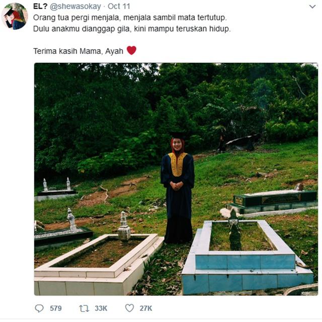 Shewa dengan postingan foto dan caption yang menyentuh hati/copyright twitter.com/shewasokay