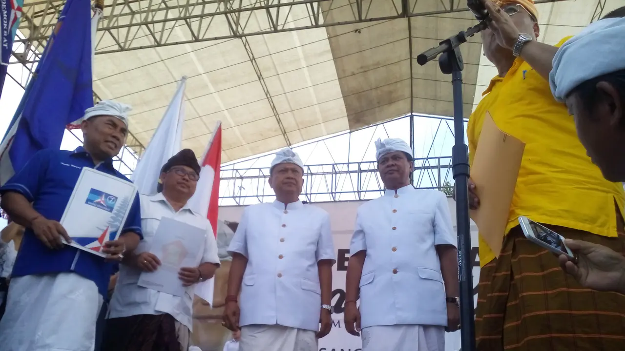 Mantra-Kerta deklarasi dan daftar Pilgub Bali