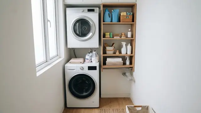 Model Rak Dinding untuk Area Laundry Sempit