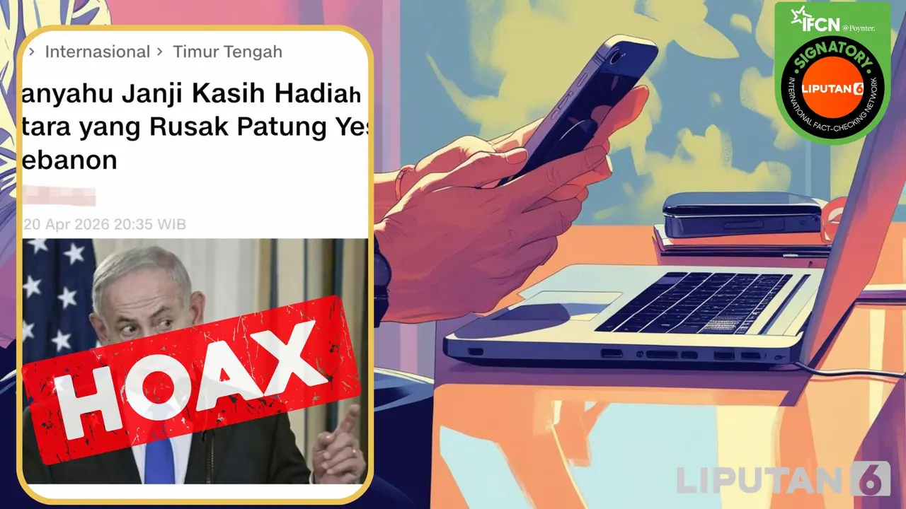 cek fakta artikel Netanyahu akan berikan hadiah bagi tentara yang rusak patung Yesus Kristus