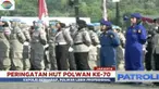 Hari Ulang Tahun ke-70, Polwan lakukan sejumlah atraksi di lapangan silang Monas, Jakarta.