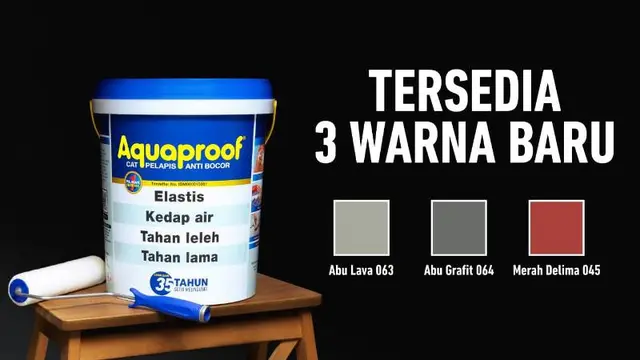 Tiga Warna Baru, Abu Lava, Abu Grafit, Merah Delima dari Pelapis Anti Bocor