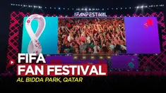 Berita Video, Keseruan Nonton Bareng Inggris Vs Iran di FIFA Fan Festival pada Senin (20/11/2022)