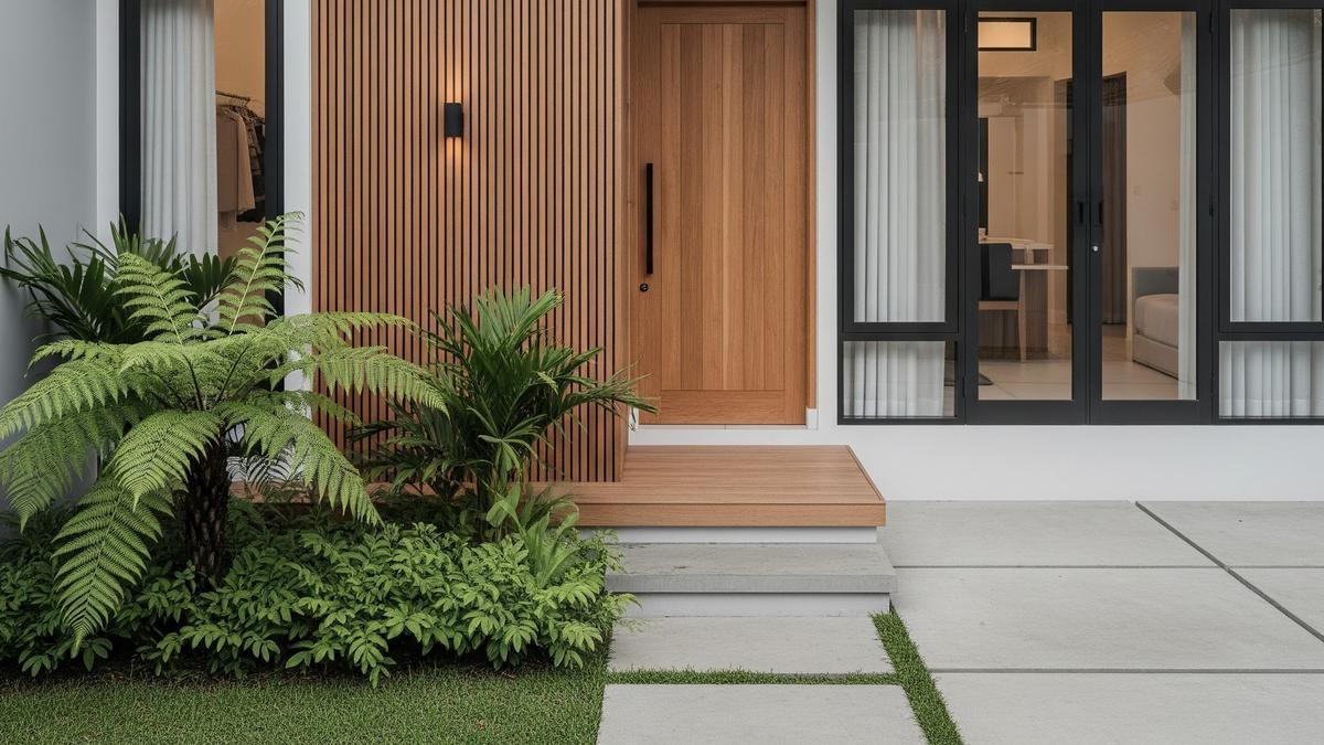 7 Model Rumah Minimalis Atap Datar dengan Aksen Kayu, Bikin Tampilan Eksterior Lebih Estetik