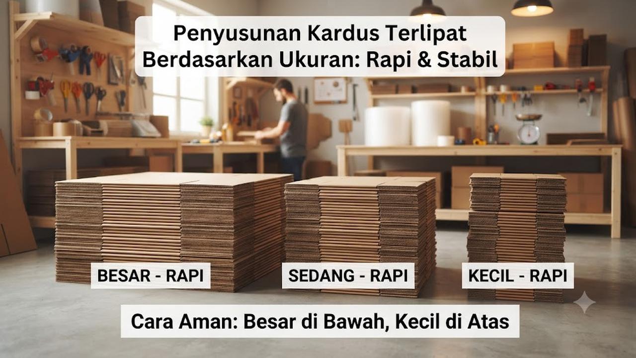 Susun Kardus Berdasarkan Ukuran