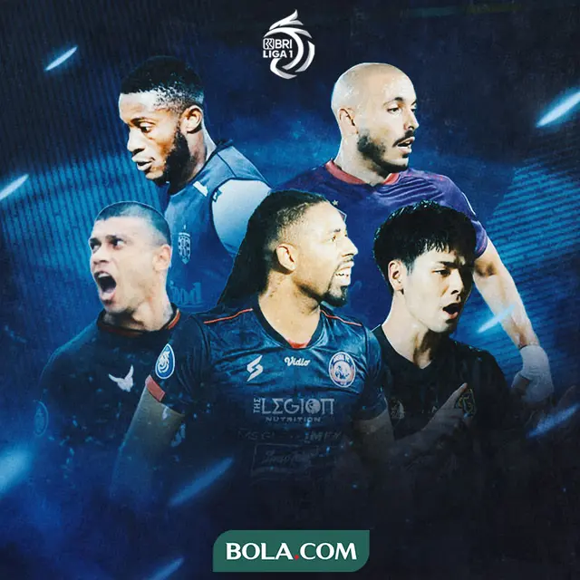 BRI Liga 1 - Trivia 5 Pemain Asing Terbaik Musim Ini