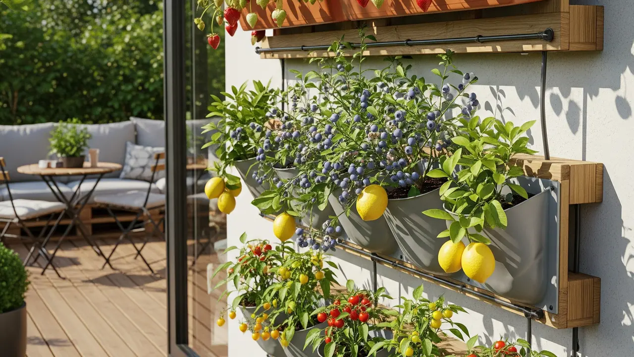 Kebun Buah Vertikal di Rumah (Image by Gemini AI)