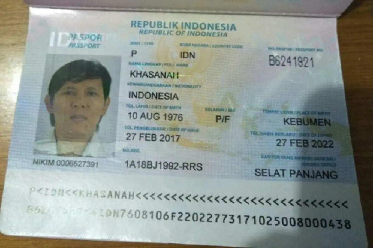 TKW Pembunuh Dua Warga Singapura