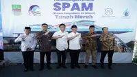 PT PP (Persero) Tbk (PTPP) memulai kegiatan pemancangan tiang pertama Sistem Penyediaan Air Minum (SPAM) Tanah Merah. (Foto: istimewa)