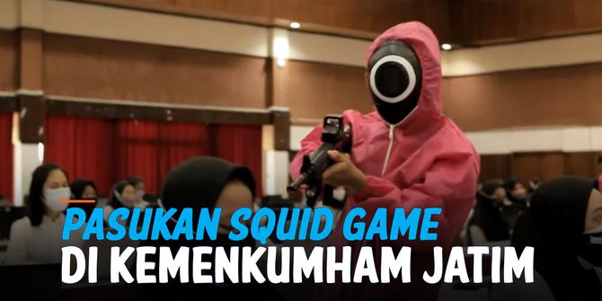 VIDEO: Wow! Pasukan Squid Game Menghibur CPNS Kemenkumham Jatim