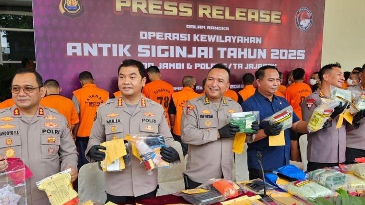 Fakta Mengejutkan! Polda Jambi Amankan 247 Pelaku Narkotika, Termasuk 3 ASN dan 1 Dokter