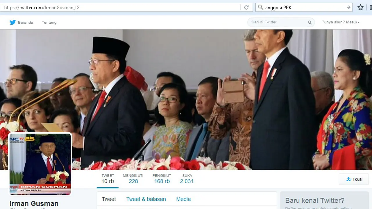 Twitter Irman Gusman