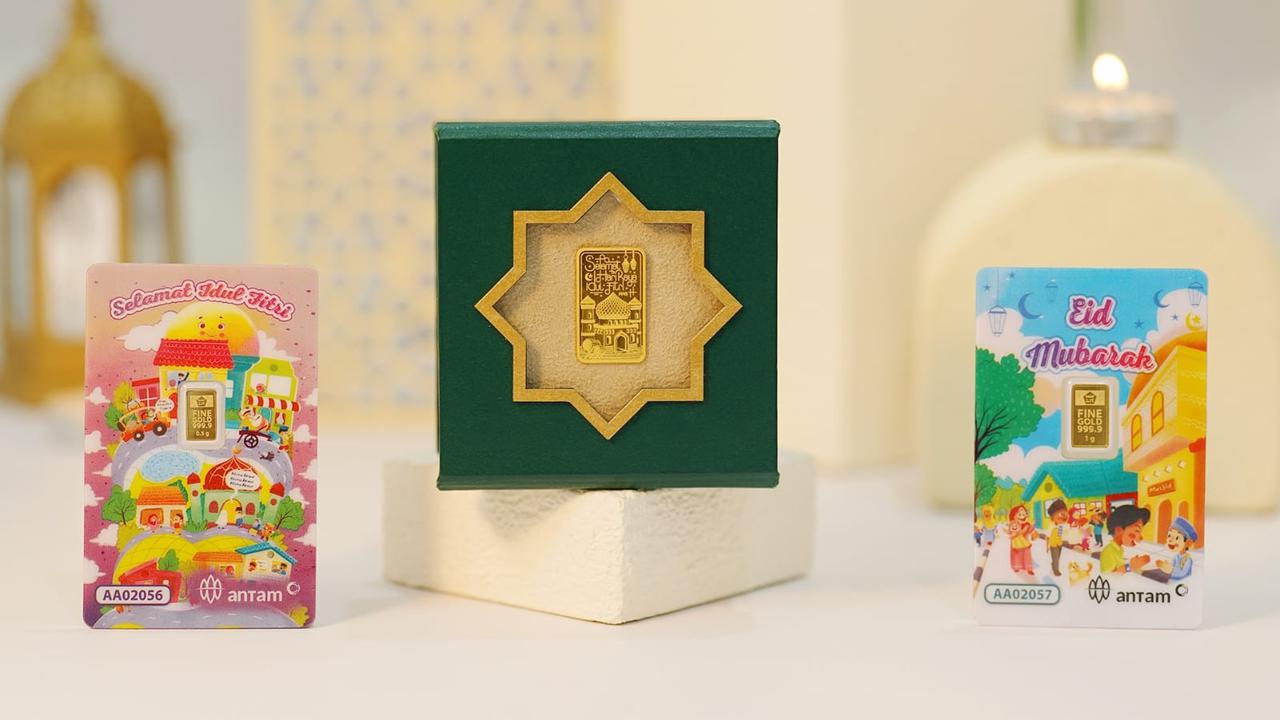 Antam merilis emas edisi khusus Ramadan dan Hari Raya Idulfitri 1445 Hijriah. (Dok Aneka Tambang)