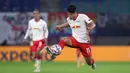 3-6. Hee-Chan Hwang. Striker asal Korea Selatan ini telah mencetak 11 gol dalam penampilannya bersama Salzburg pada musim 2013/2014 hingga musim 2019/2020 dan RB Leipzig mulai musim ini. (AFP/Ronny Hartmann)