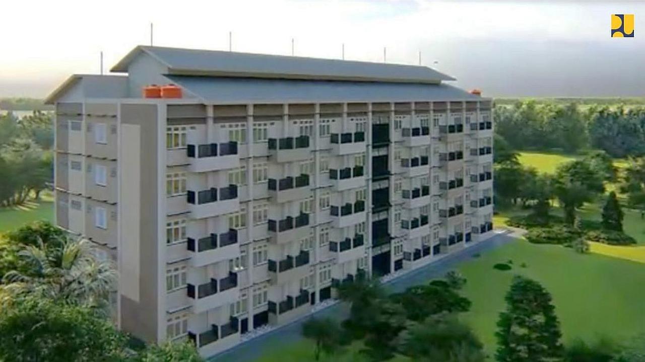 Maket Rumah Susun (rusun) tempat tinggal sementara yang layak bagi masyarakat tidak mampu dengan kategori Pemerlu Pelayanan Kesejahteraan Sosial (PPKS). (Dok Kementerian PUPR)