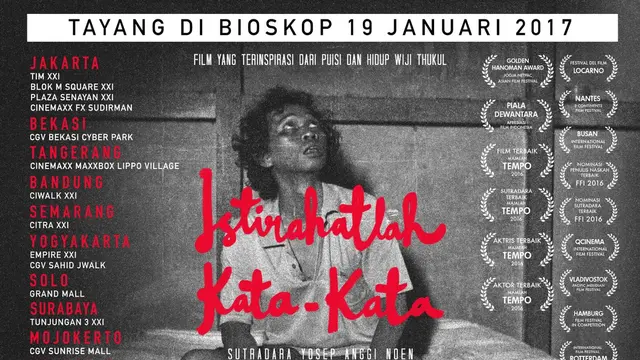 Poster film Istirahatlah Kata-Kata