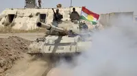 Tank pasukan Irak. (Yahya Ahmad/Reuters)