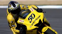 Sylvain Guintoli tak sabar untuk kembali ke lintasan MotoGP setelah ditunjuk Suzuki menjadi pebalap pengganti Alex Rins yang mengalami cedera. (EPA/Mario Cruz)
