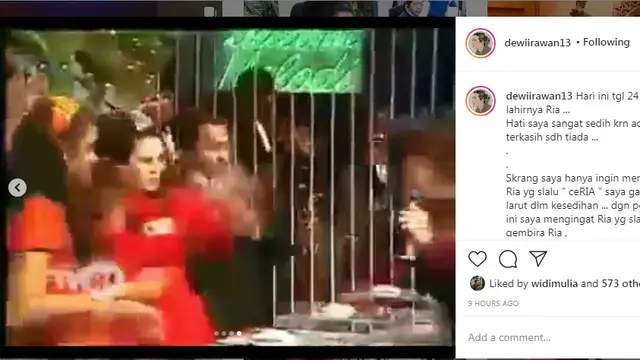 Dewi Irawan kenang mendiang Ria Irawan