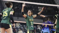 Tim putri Jawa Timur menjuarai Pul Y Piala Kapolri 2024 setelah mengalahkan Sulawesi Tengah 3-0 (26-24, 25-21, 25-23)&nbsp;di GOR Terpadu Ayani, Pontianak, Senin (7/10). (foto: PP PBVSI)