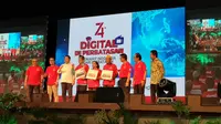 Peluncuran TV digital di Nunukan, Kalimantan Utara, Sabtu (31/8/2019). (Liputan6.com/ Agustinus Mario Damar)