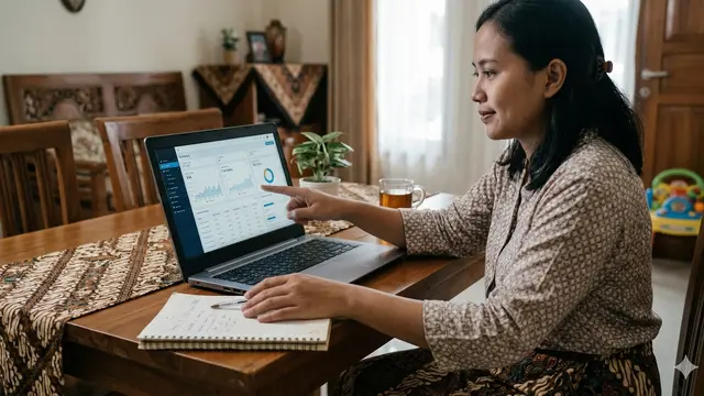 Trik Bisnis Affiliate untuk Ibu Rumah Tangga Tanpa Follower Banyak (Foto: Gemini AI)