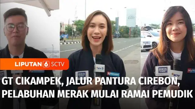 Terkait dengan kondisi arus mudik, kita akan pantau pagi ini dari sejumlah lokasi, tol Cikampek-Karawang, lalu ada dari jalur Pantura Cirebon, jalur selatan Jawa Barat. Kita akan ke gerbang tol Cikampek Utama terlebih dahulu sudah ada Reporter Glen J...