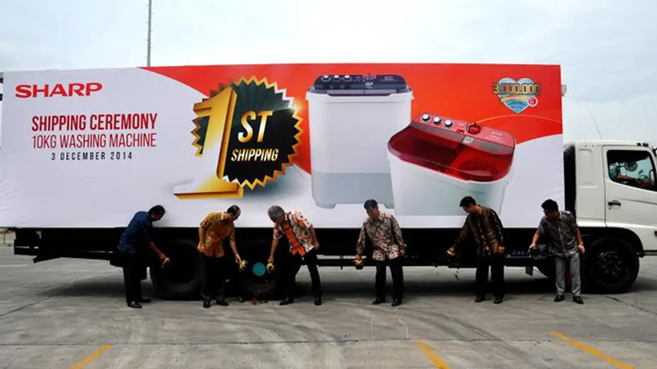 Dirikan 2 Pabrik, Sharp Berhasil Produksi 3 Juta Mesin Cuci