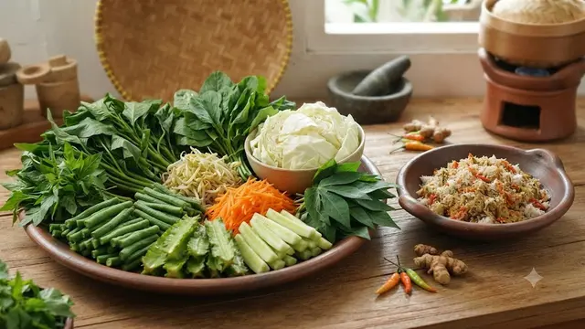 Bahan Membuat Urap Sayur