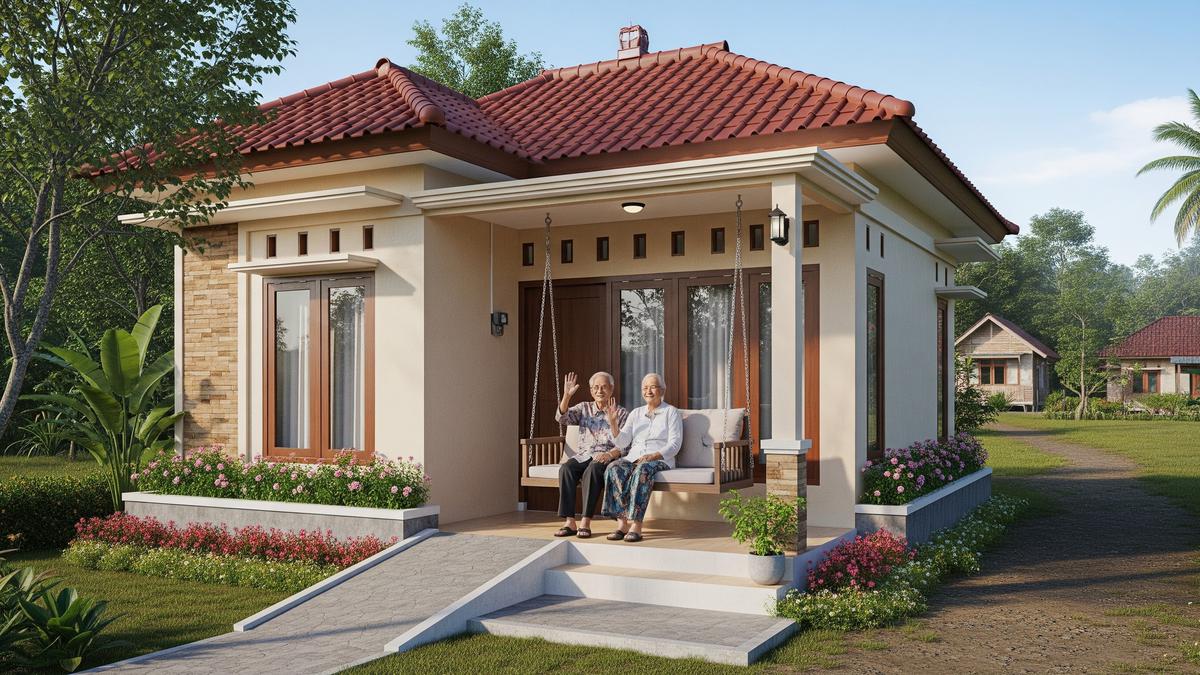 8 Rumah Kecil yang Terasa Luas untuk Lansia, Nyaman dan Memudahkan