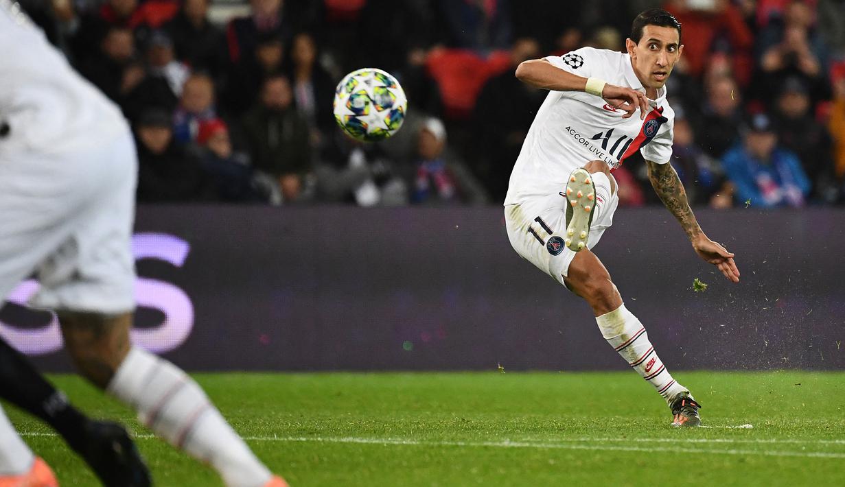 Angel Di Maria merupakan playmaker kidal yang tampil cemerlang di Paris Saint-Germain musim 2020/2021. Sebelum bergabung dengan PSG, ia merupakan pemain andalan Real Madrid yang berkontribusi meraih piala Liga Champions musim 2013/2014. (Foto: AFP/Franck Fife)