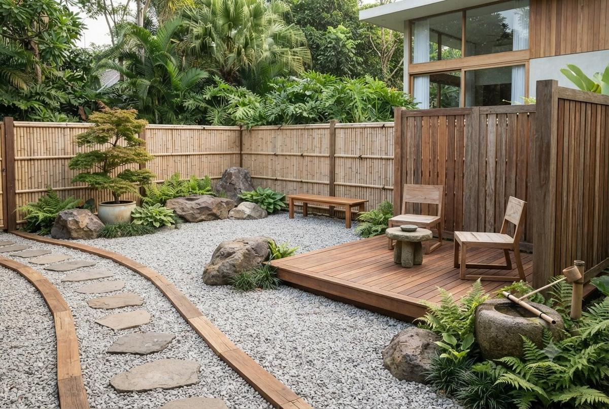 Gravel Garden Ala Jepang yang Mudah Ditiru di Rumah