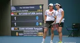 Perjuangan ganda putri Indonesia, Aldila Sutjiadi/Janice Tjen terhenti di semifinal cabor tenis Asian Games 2022 setelah ditaklukkan pasangan Chinese Taipei, Chan Hao Ching/Chan Yung Jan dengan dua set langsung 2-6, 2-6 dalam laga yang digelar di Hangzhou Olympic Centre Tennis, China, Kamis (28/9/2023) siang WIB. Dengan hasil ini, Aldila Sutjiadi/Janice Tjen dipastikan merebut medali perunggu. (NOC Indonesia/Hendri K Rahman)