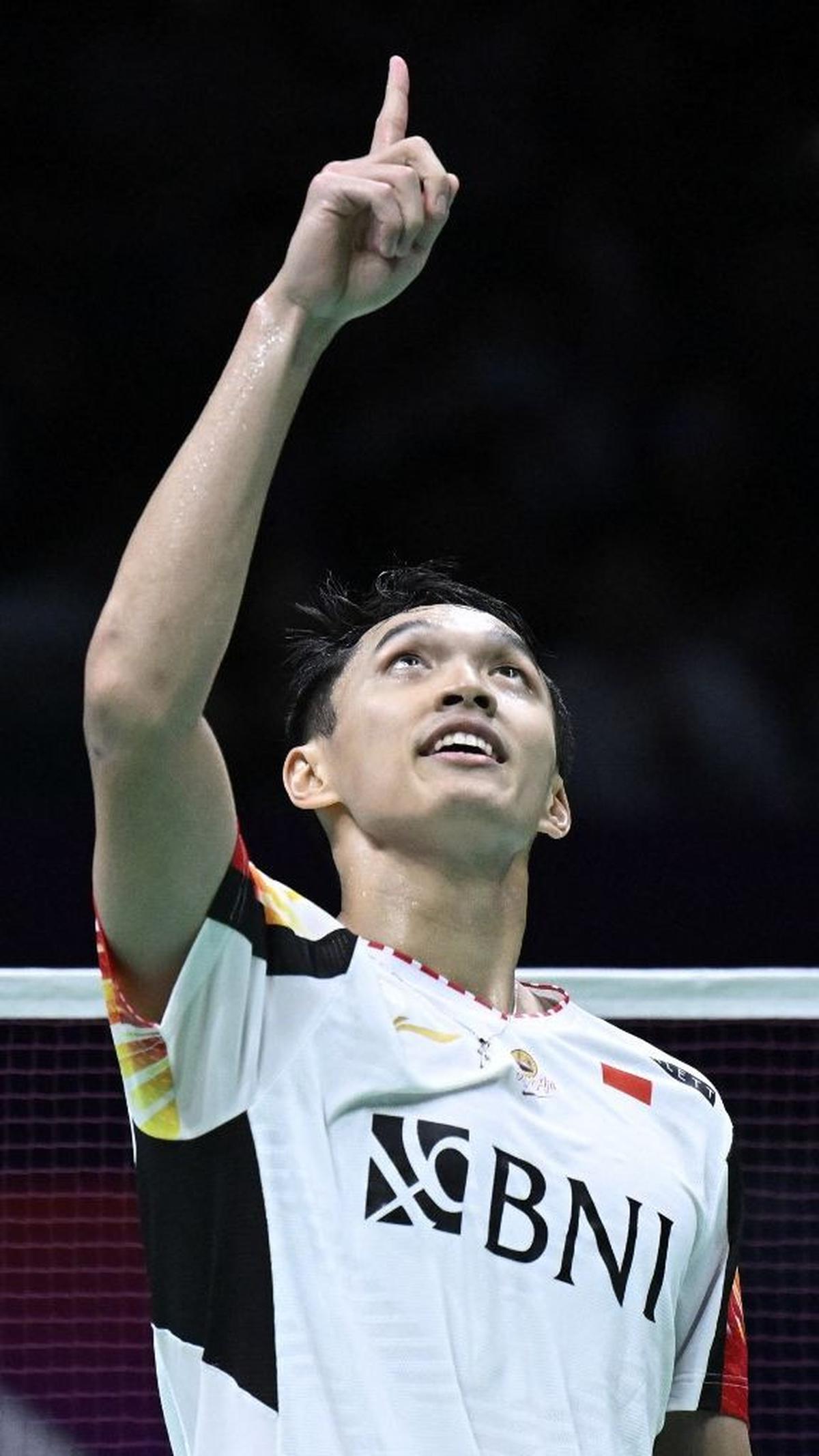 Jojo mampu mengalahkan Cho Geonyeop pada pertandingan ketiga dengan skor 17-21, 21-17, dan 21-10.&nbsp;Foto: Wang Zhao/AFP
