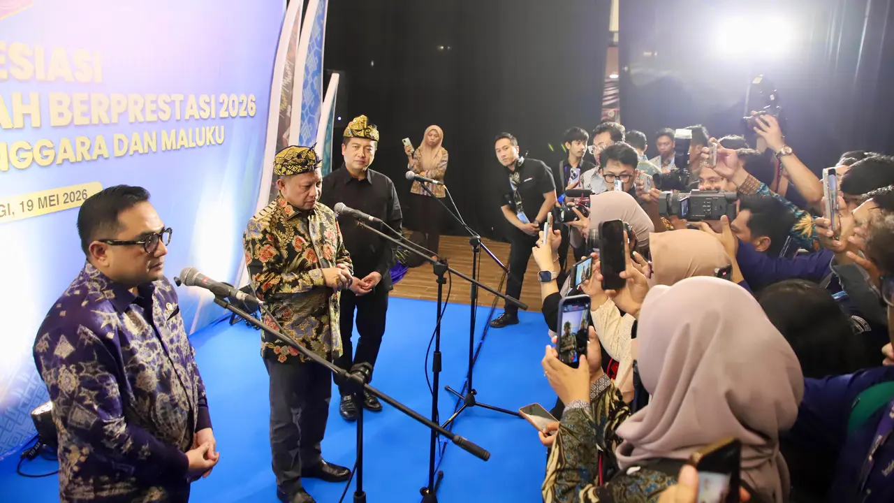 Mendagri Tito Karnavian pada acara Apresiasi Pemerintah Daerah Berprestasi 2026 Regional Maluku dan Nusa Tenggara