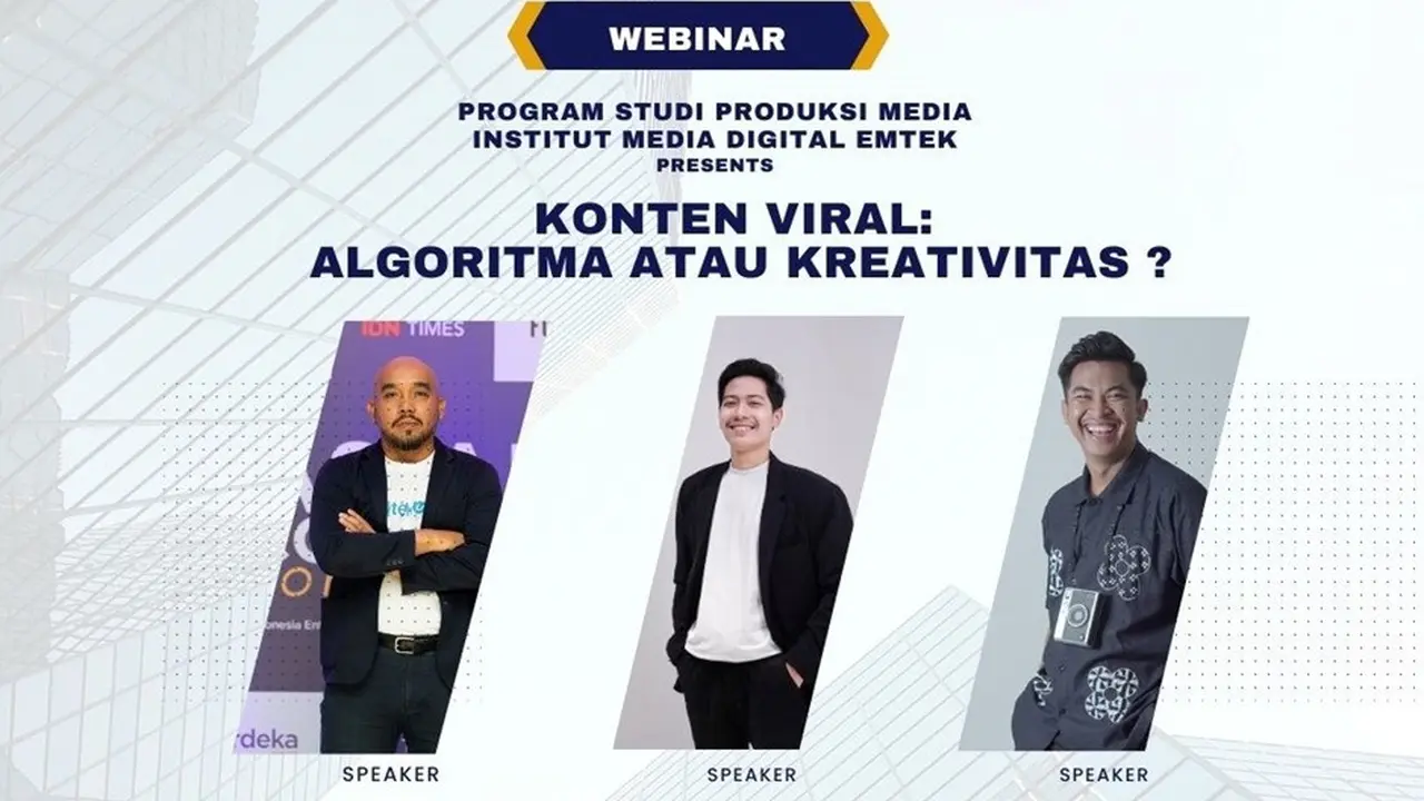 Konten Viral: Algoritma atau Kreativitas? Begini Penjelasannya dalam Webinar IMDE dan Emtek Ex