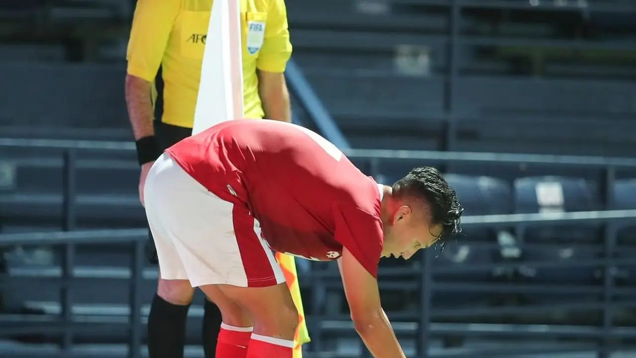 Gelandang Timnas Indonesia, Syahrian Abimanyu.