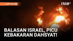 Houthi Yaman merilis rekaman kebakaran hebat di pabrik semen usai digempur Israel di Hodeida, Senin malam. Serangan ini balasan atas rudal Houthi yang sehari sebelumnya menghantam akses jalan Bandara Ben Gurion, Israel.