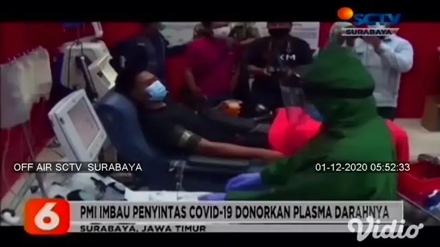 VIDEO: Stok Kosong, PMI Surabaya Imbau Penyintas COVID-19 Sumbangkan Plasma Darah