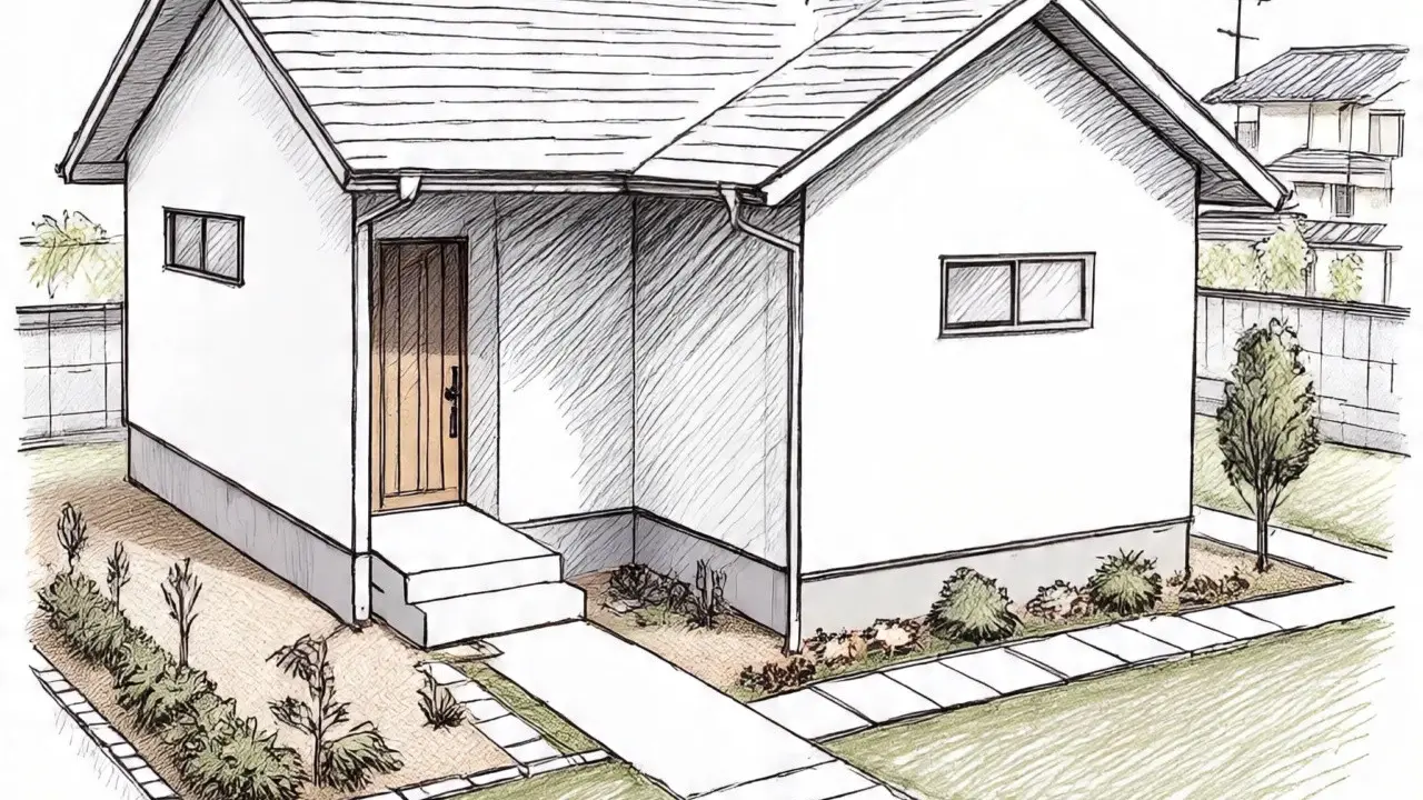 Sketsa Rumah Sederhana Halaman Luas